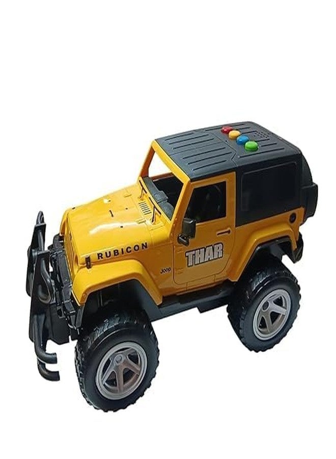 Oupstrive Rubicon Style Off-Road Adventure Jeep Toy - Yellow Edition (Pack of 1) - Image 1
